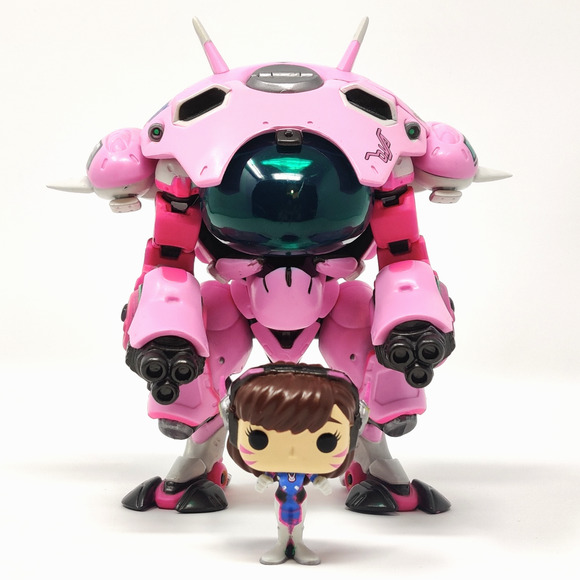 Funko Pop Games Super 6 Inch Overwatch D.Va with Meka Mech Suit Tank #177 NO BOX - Picture 1 of 16